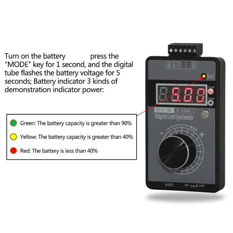 Multifunction Signal Simulators with Digital Display Screen Signal Calibration
