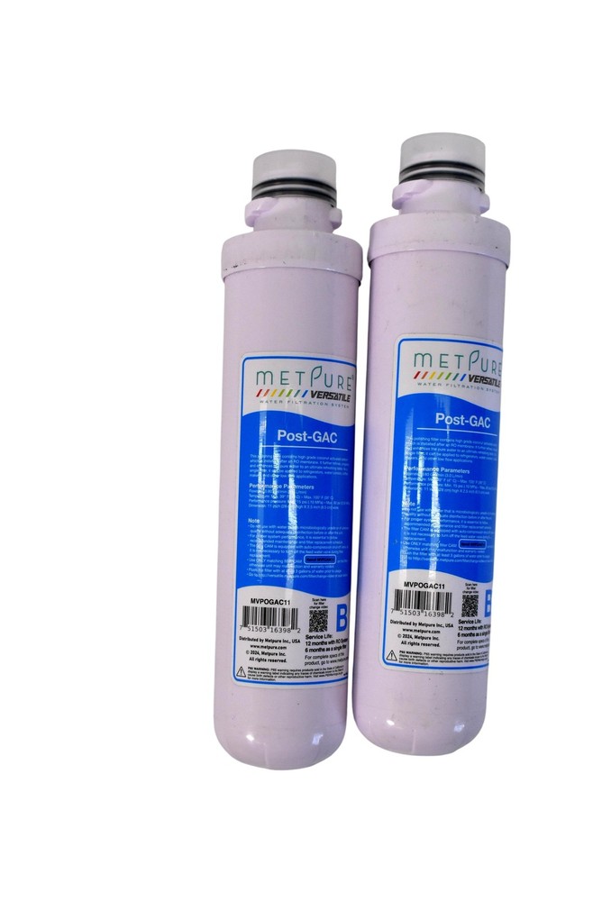 Metpure Versatile Single Blue Quick Twist Filter Replacement Cartridge 2 Pack
