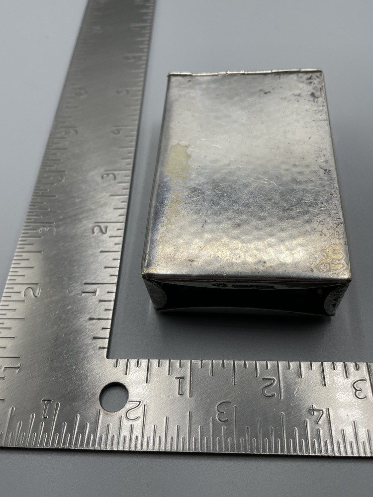 Vintage Silver Plate Cigarette Case, Danish