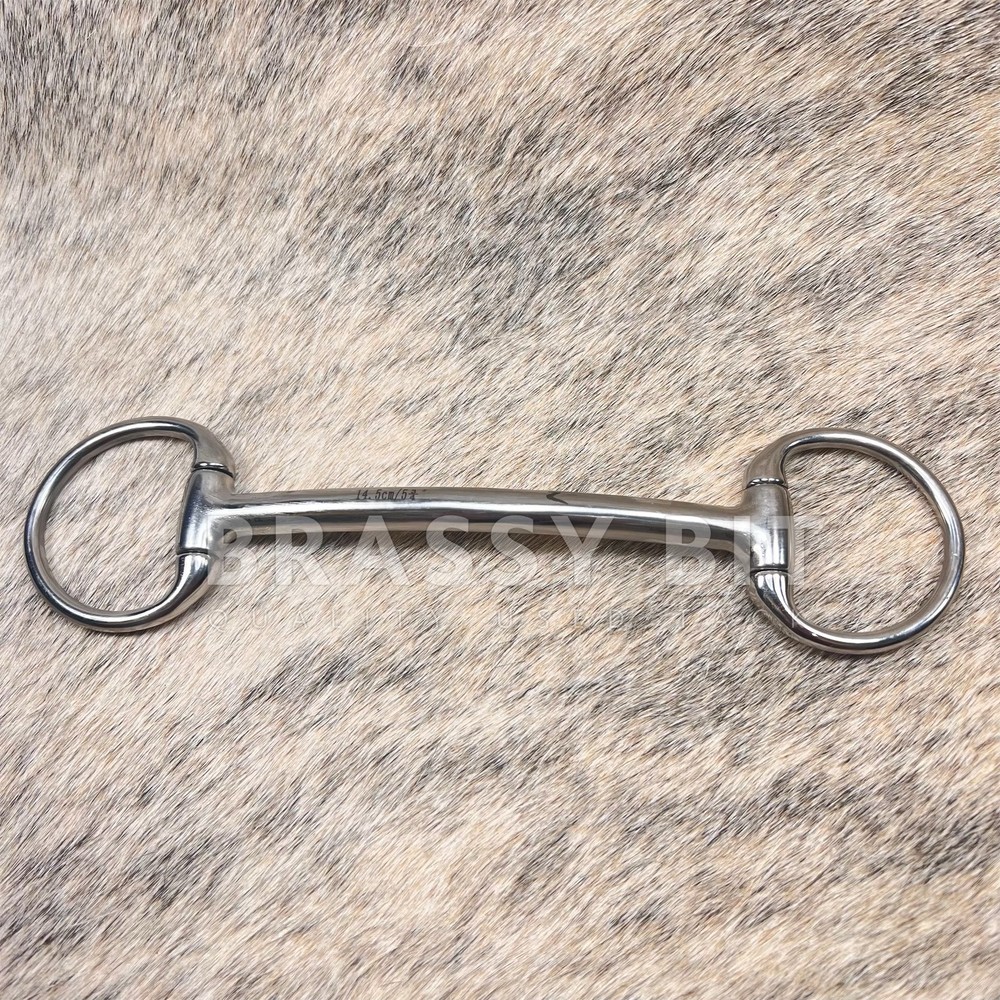 5.75" Horze Curved Mullen Eggbutt Snaffle Bit