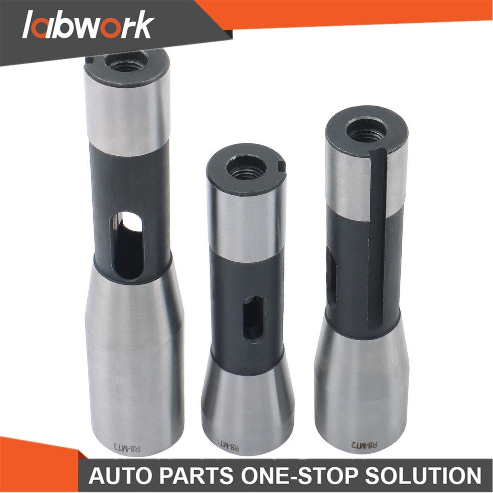 Labwork Precision Ground R8 Shank 3pc Adapter for Milling Machine Arbors