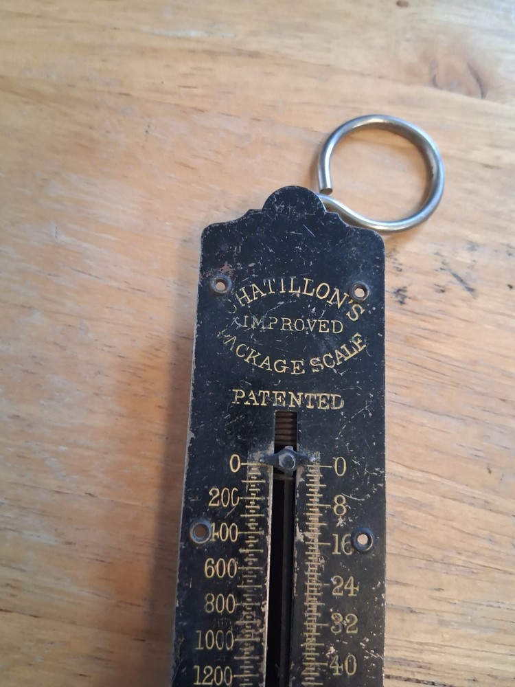 Vintage Chatillon’s Improved Package Scale 2000 Grams & 64 Ounces