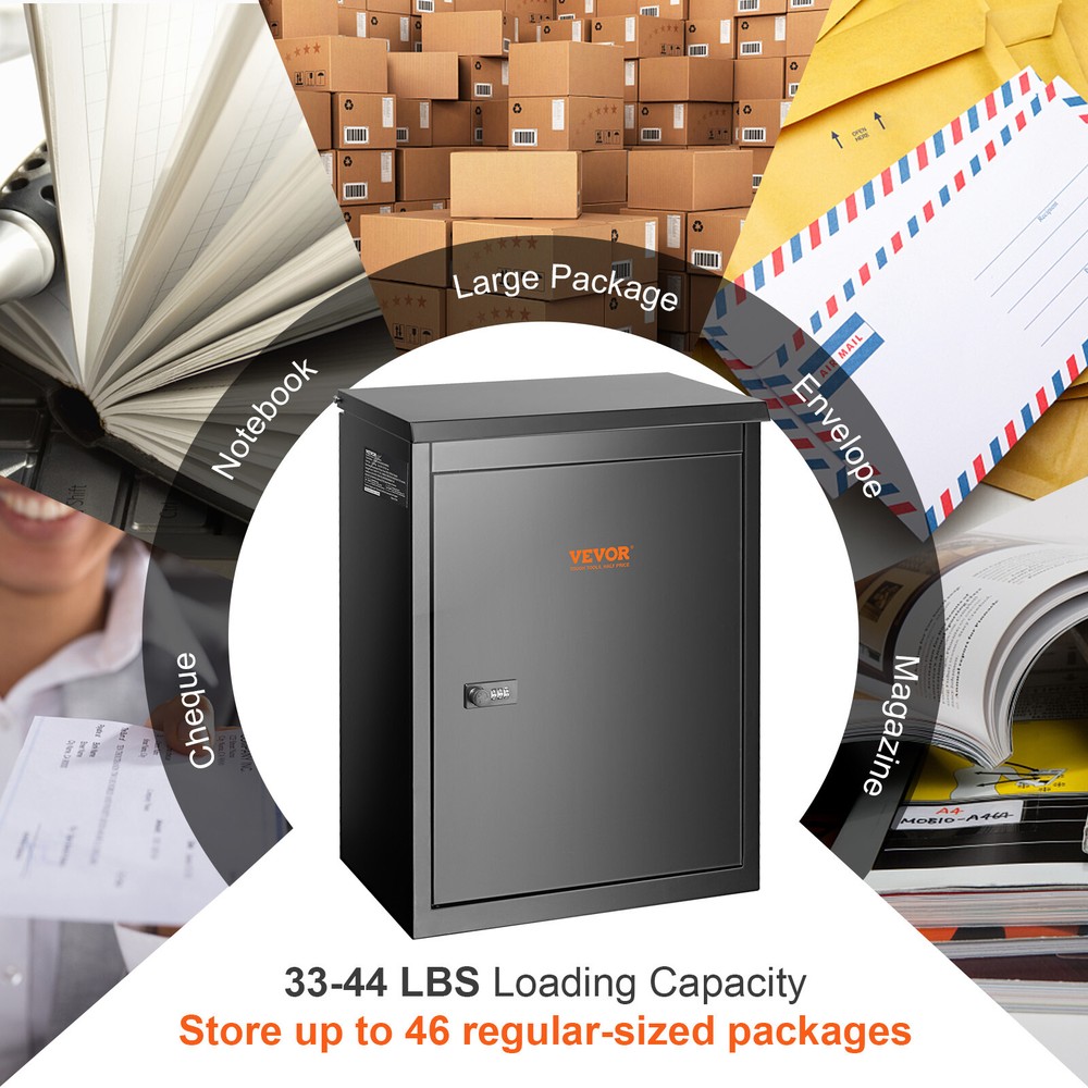 VEVOR Package Delivery Box Storage Parcel Delivery Lockable Home Drop Container