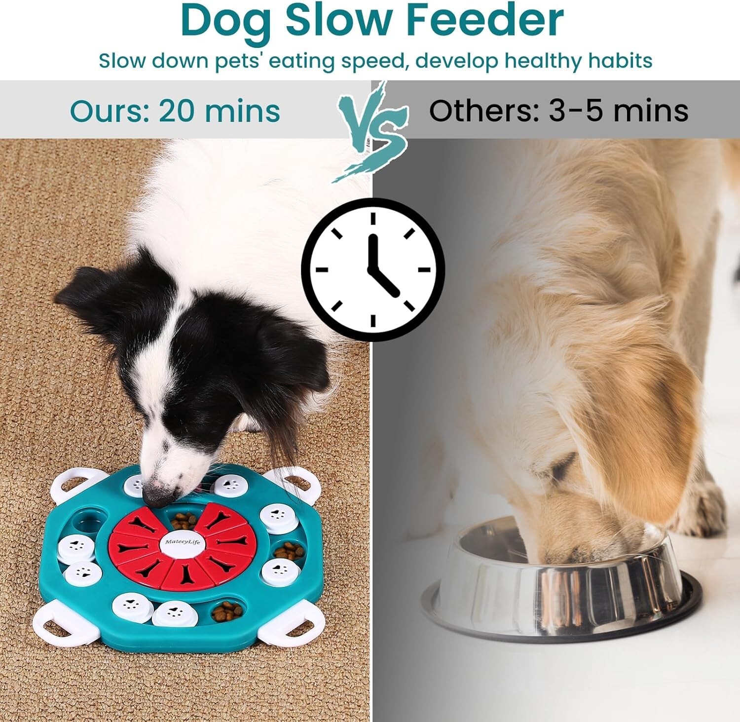 Pets Interactive puzzle Slow feeder,Treat Feeding Toys for IQ Training Cats, Dog