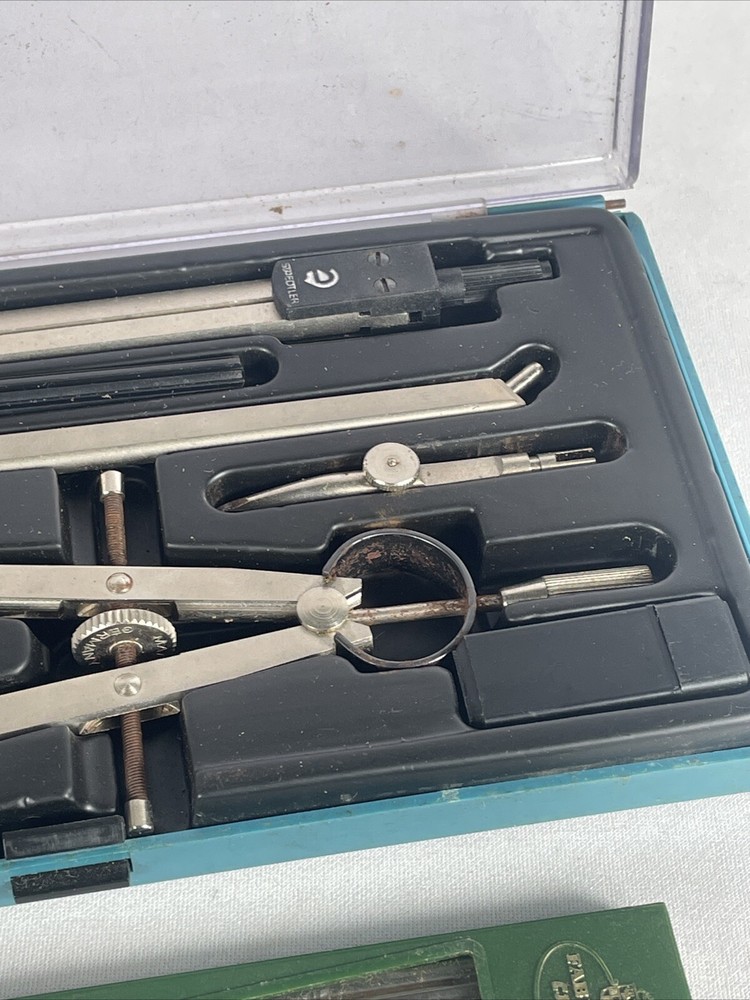 Vintage Staedtler Mars Masterbow Drafting Compass Set w/ Extra Lead Germany