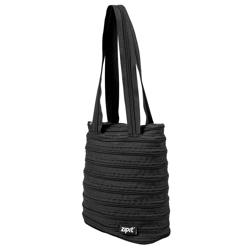 Zipit Cabana Medium 2 Handle Tote Bag BLACK