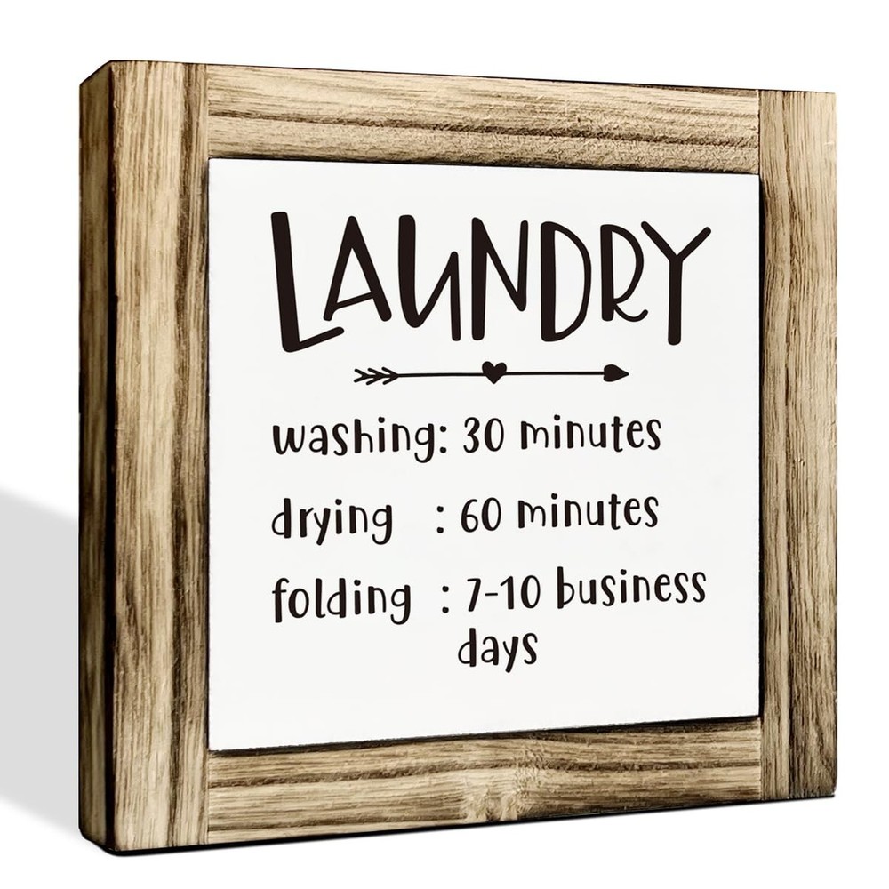 Laundry Decor, Laundry List Sign Decor, Laundry - Washing - Drying - Folding,...