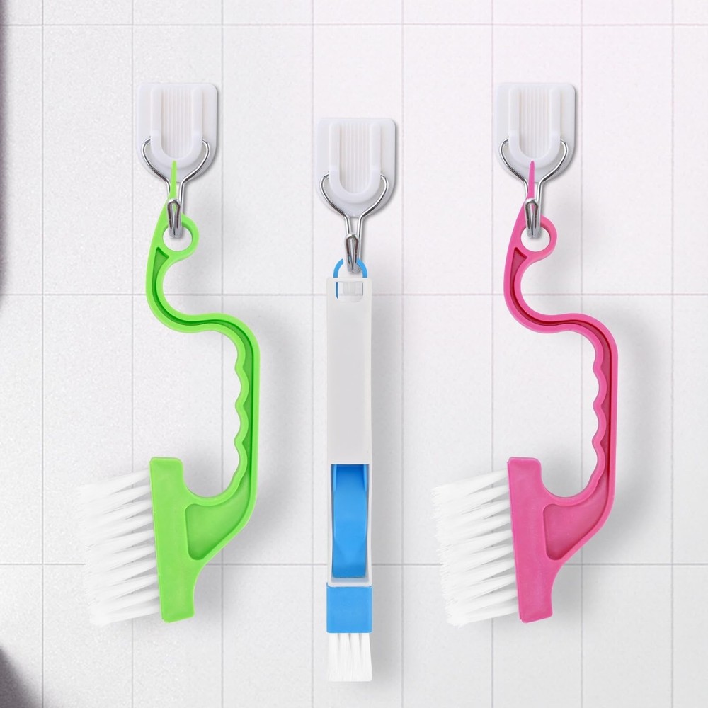 7Pcs Crevice Cleaning Brush, Multifunctional Window Track Cleaning Tools and ...