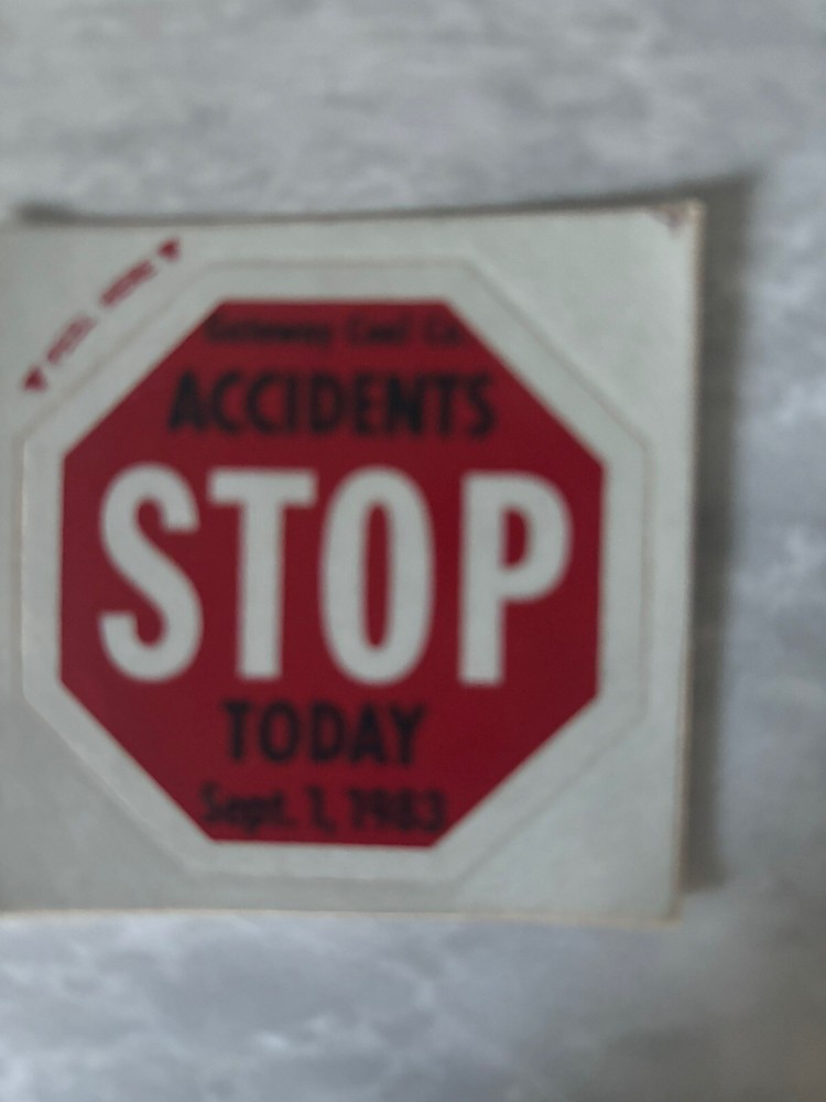 coal mining stickers nice older Coal Company