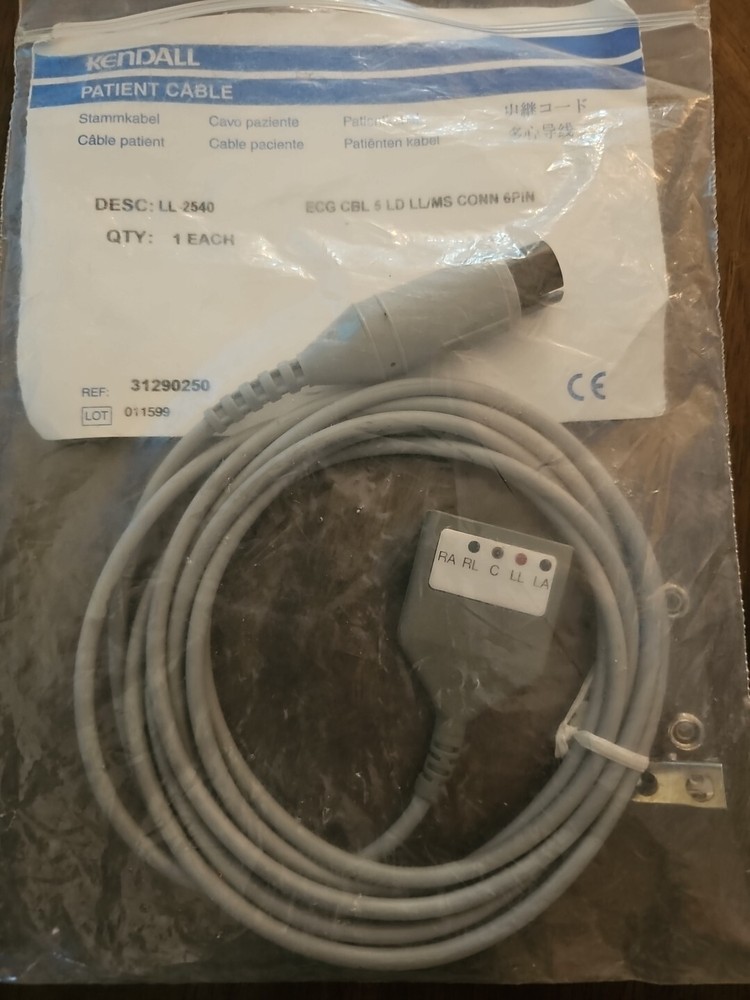 NEW KENDALL 31290250  LL-2540 ECG CABLE