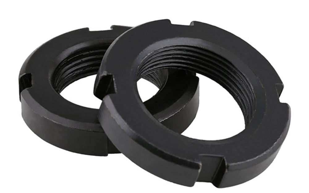 2pcs M30 X 1.5mm Fine Thread Round Locknut Slotted Nut Retaining Castle Nut