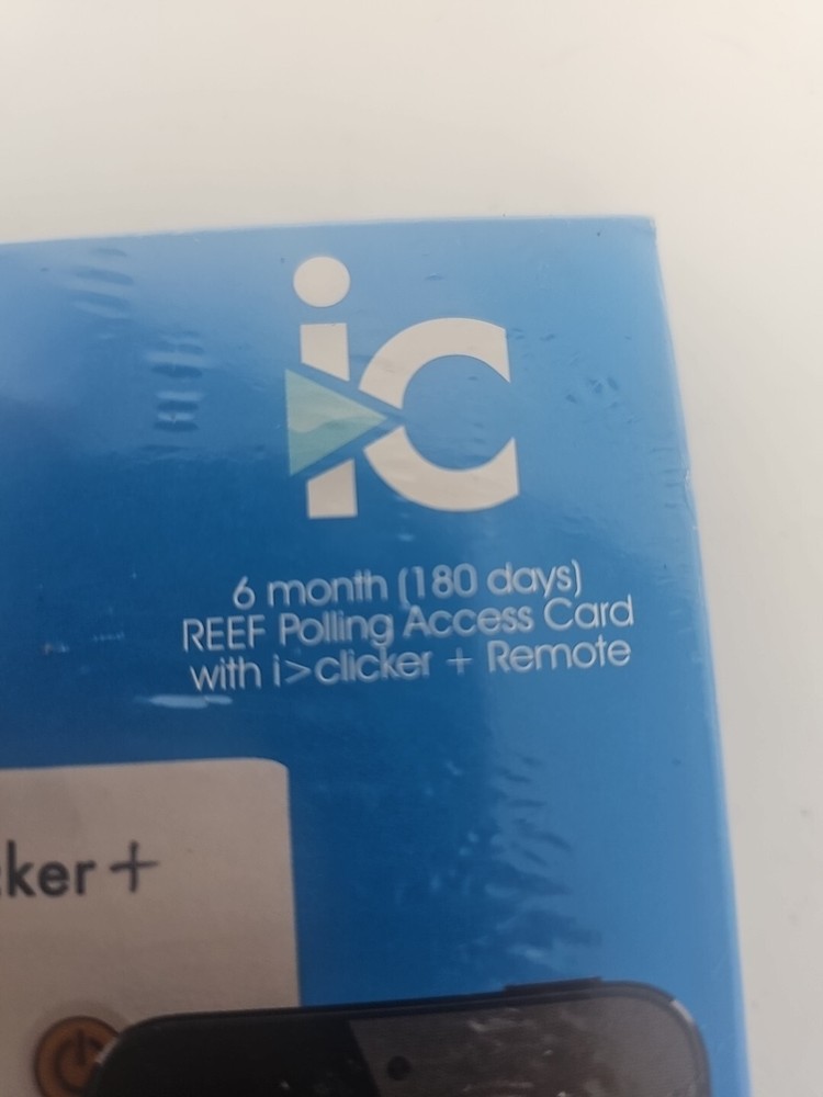 NEW i Clicker Plus Remote W/ 6 Month Reef Polling Access Card Code