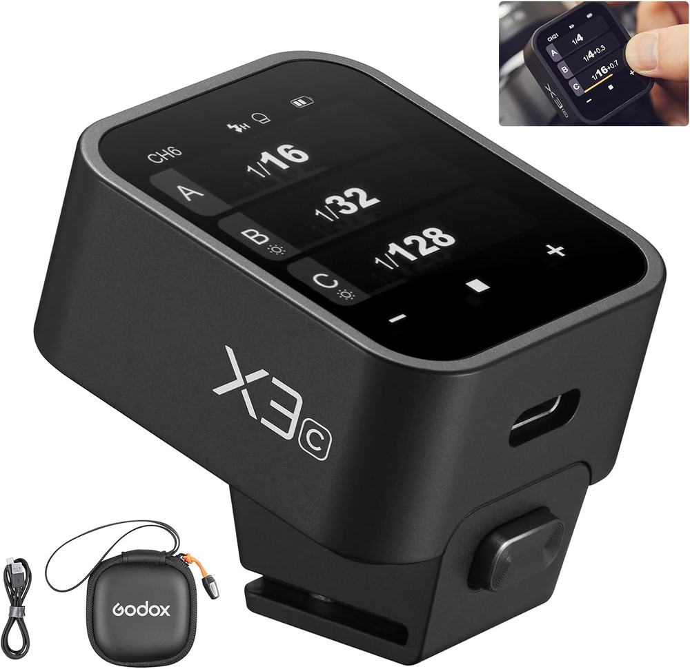X3C X3 C X3-C TTL Wireless Flash Trigger Compatible for Canon Camera, OLED Touch