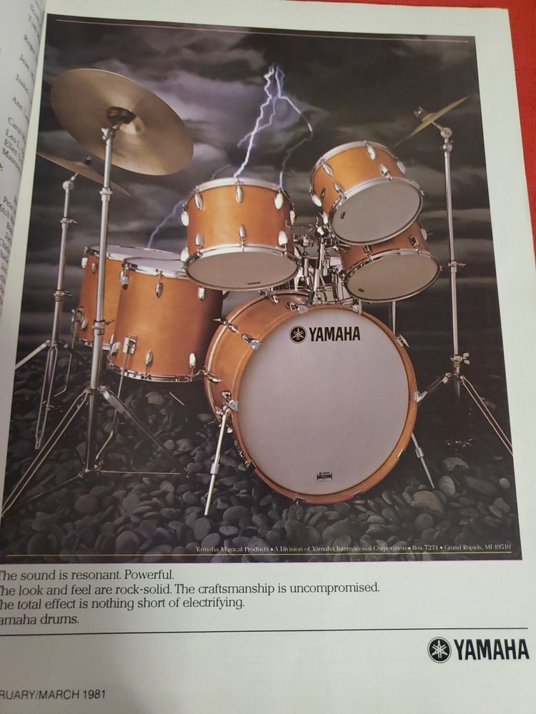 Peter Criss KISS Modern Drummer 1981 Rare