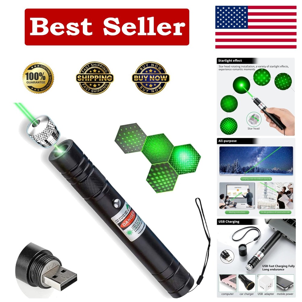 Water Resistant Handheld Laser Pointer & Tactical LED Flashlight - 2000M Range