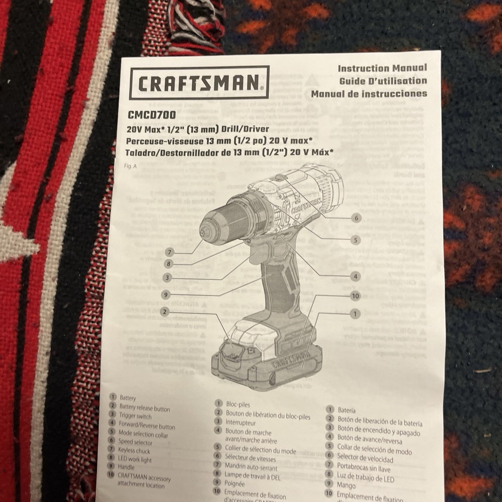 Craftsman CMCK200C2 20V Cordless Combo Kit