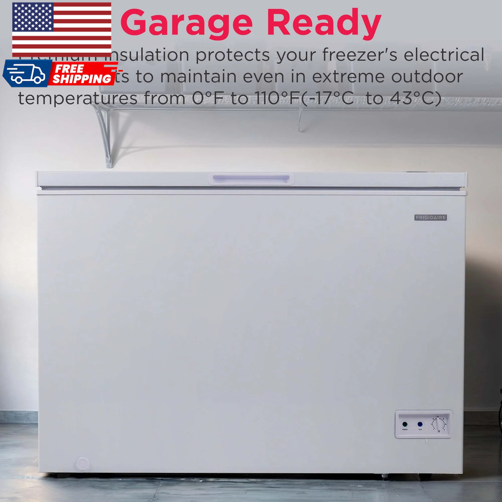 10.3 Cu. Ft. Chest Freezer Garage Ready EFRF1005 White