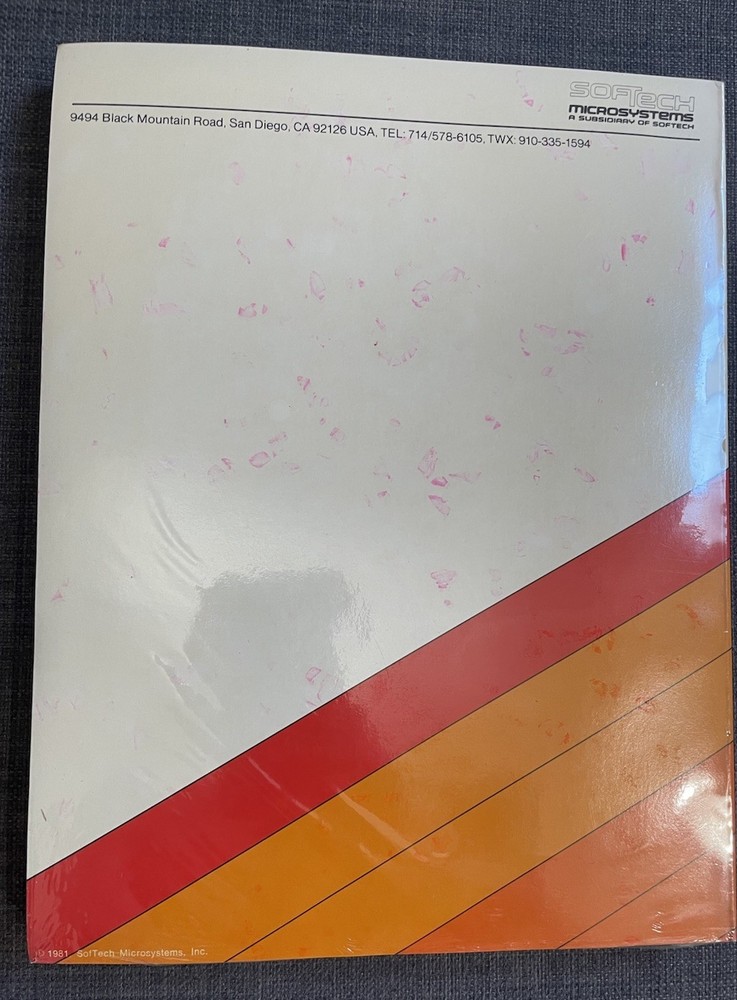 UCSD P-SYSTEM USER’S MANUAL VERSION IV SOFTECH MICROSYSTEMS
