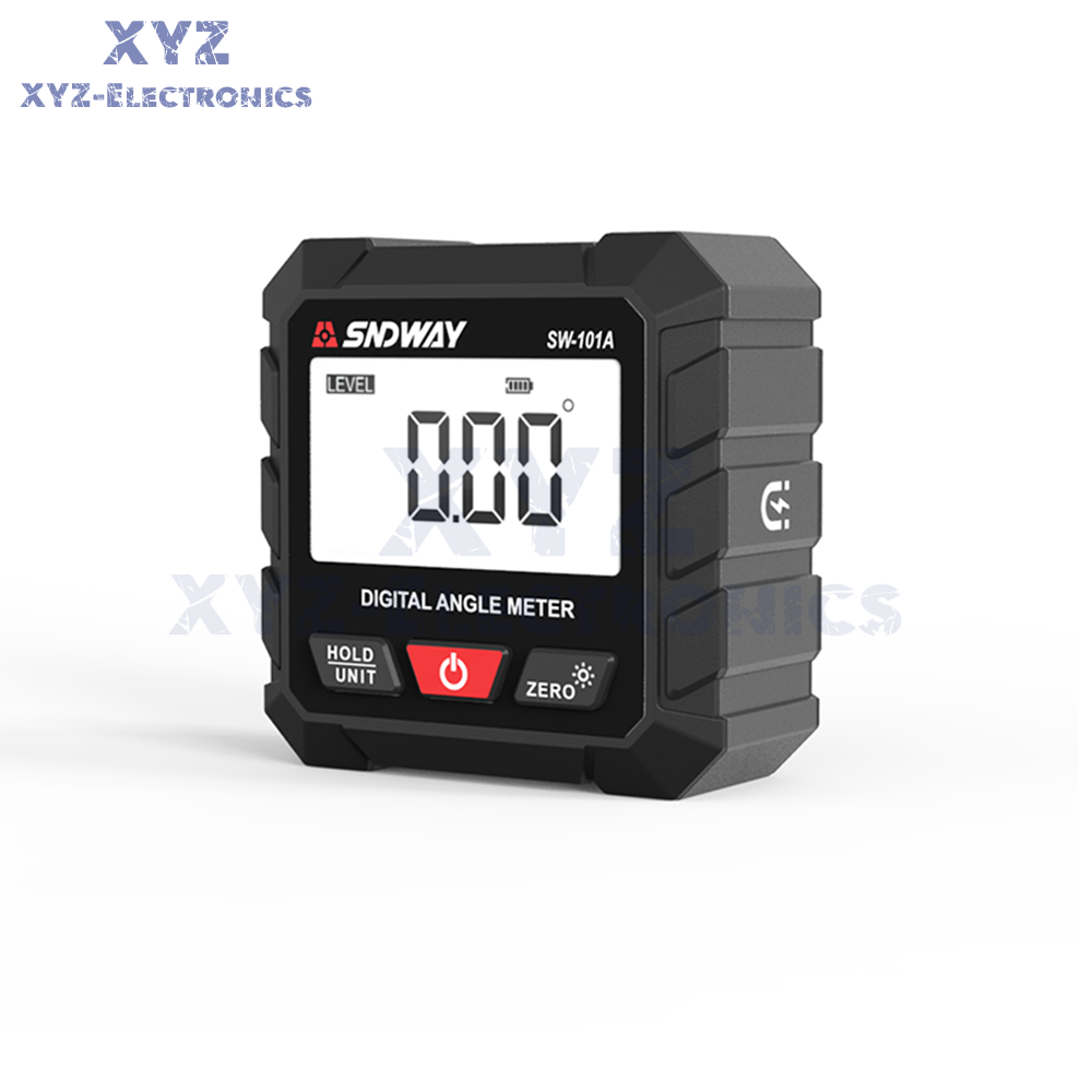 LCD Magnetic Digital Inclinometer Level Box Gauge Angle Finder Protractor 4*90°