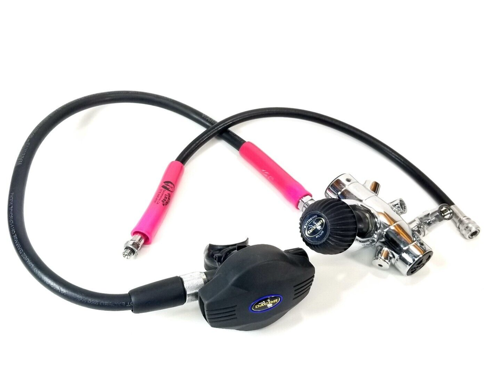 Dacor Extreme Plus Quantum Yoke 1st 2nd Stage Regulator Set Scuba Dive Adjust