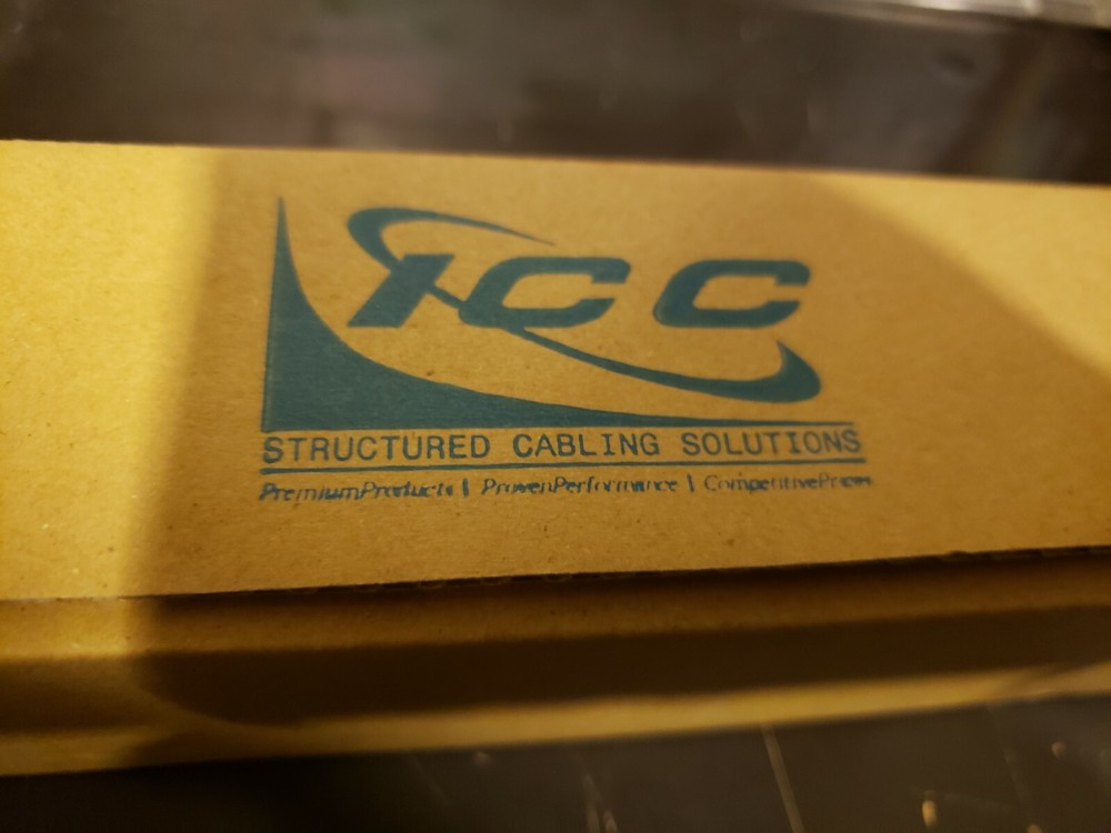 ICC CAT 5e 24 Port Data Patch Panel Rack Mount CAT 6+ NIB