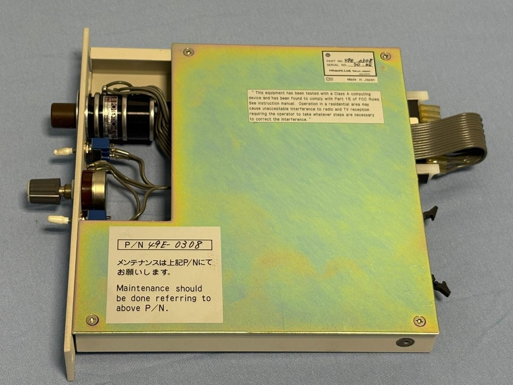 Hitachi SEM Scanning Electron Microscope S-2460N Control Module 49E-0308, S5109