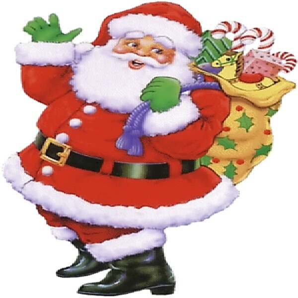 30 Custom Traditional Santa Personalized Address Labels