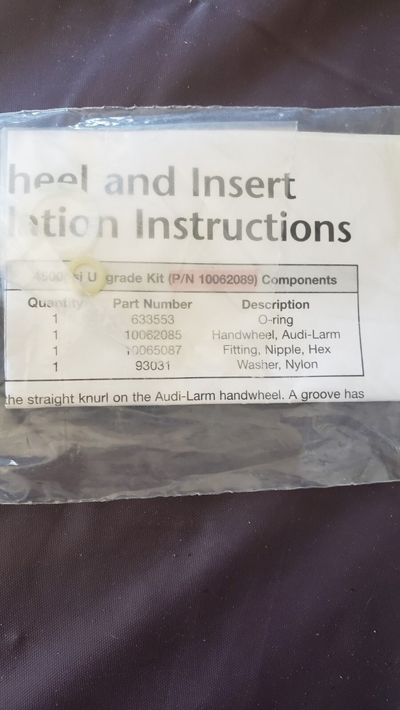 MSA 10062089 Audi-Larm 4500psi Handwheel (Coupling Nut) & Insert Upgrade Kit