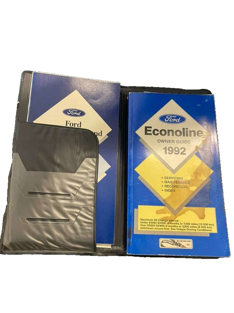 OEM Original 1992 Ford Econoline Owners Operators Manual Set E-150 E-250 E-350