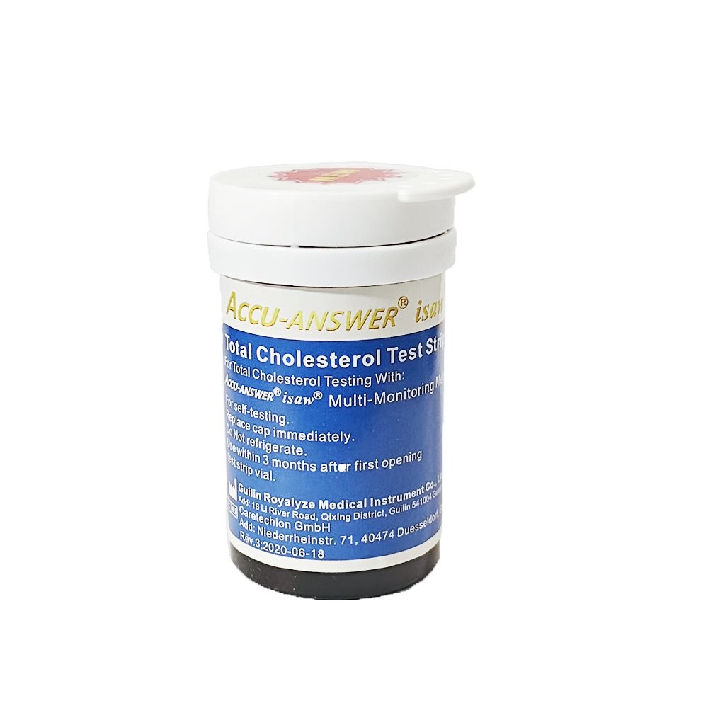 25Pcs Cholesterol Test Strips Kit Fit for ACCU-Answer 4-in-1 Test Meter