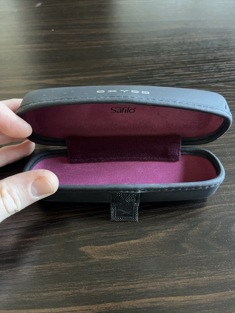 NEW Safilo Oxydo Black Semi Soft Eyeglass Case