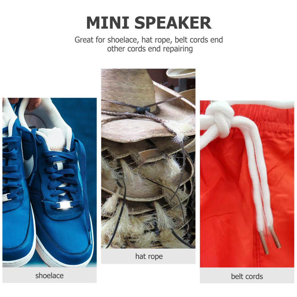 8 Pcs DIY Shoe Laces Tips Shoelace Head Screw Drawstring Replacement Ends Tips