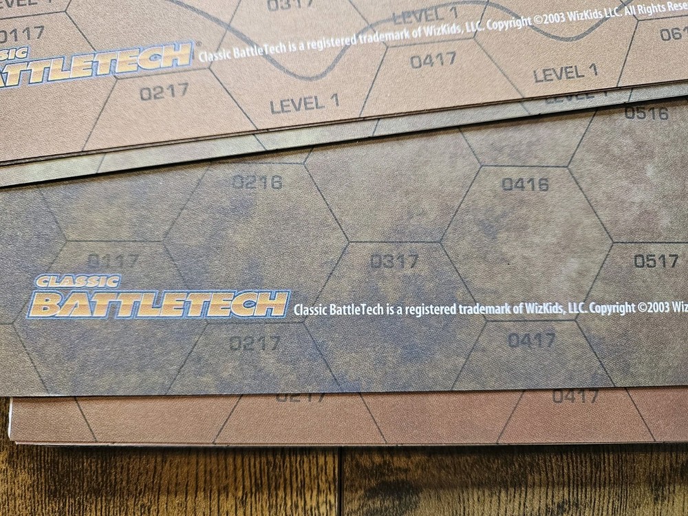 Classic Battletech 2003 Map Set Compilation #1 - 22 Total Maps (Missing Two) VG