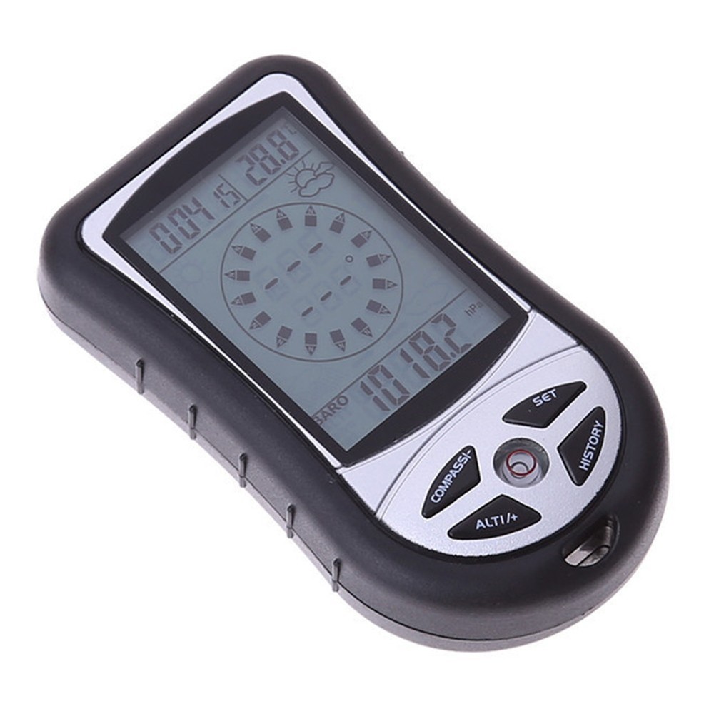 Sturdy Multi Function Pocket Altimeter Barometer Thermometer for Outdoor Use