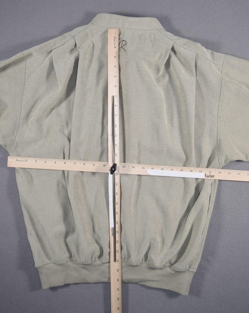 Zero Restriction Jacket Mens Small Khaki Woven Golf Outerwear Pullover Bomber