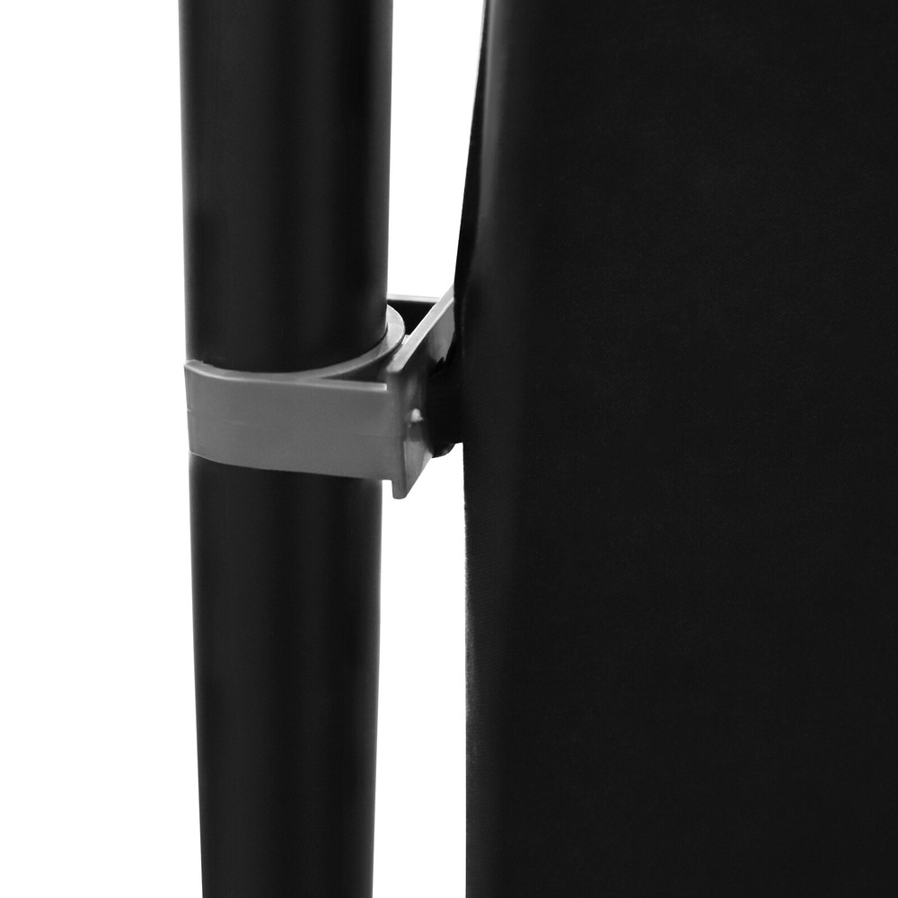 Photography Backdrop Stand Background Decor With Black Cloth Foldable Structure