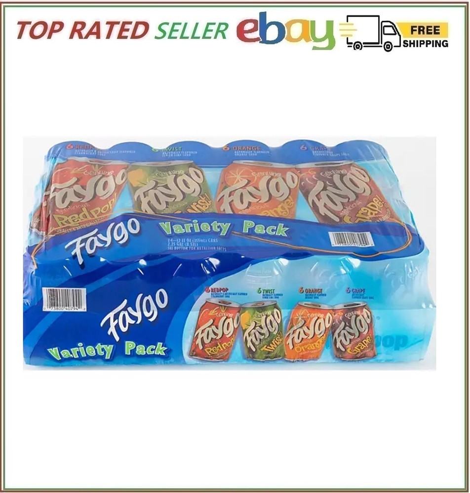 Faygo Soda Variety Pack 12 fl. oz., 24 pk.