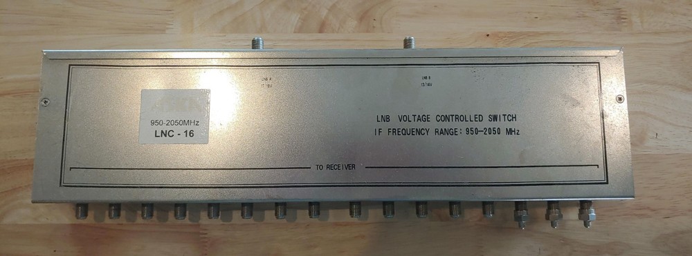 16-Port Satellite Multi-Switch (2 inputs, 16 outputs)