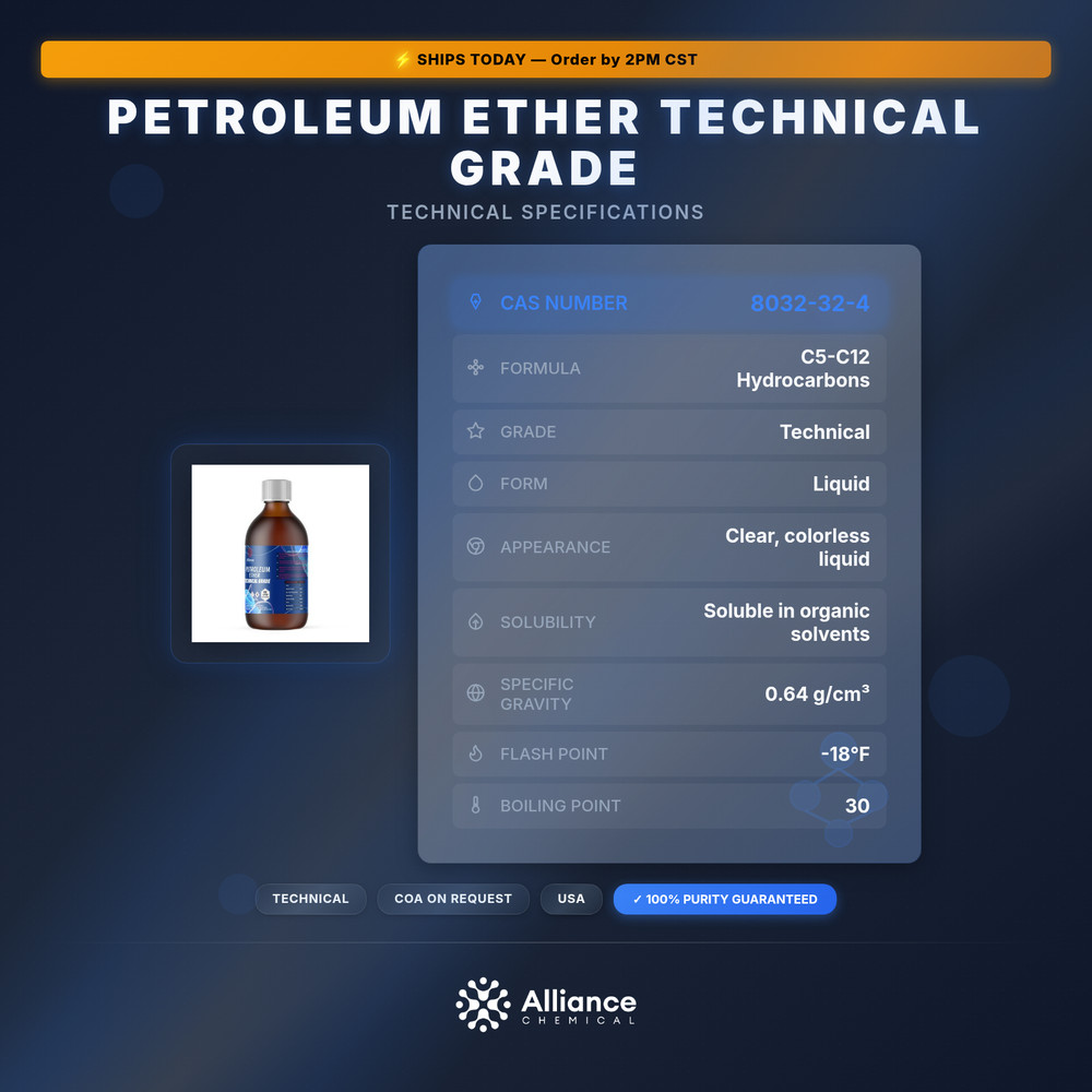 Petroleum Ether Technical Grade - 1 Liter