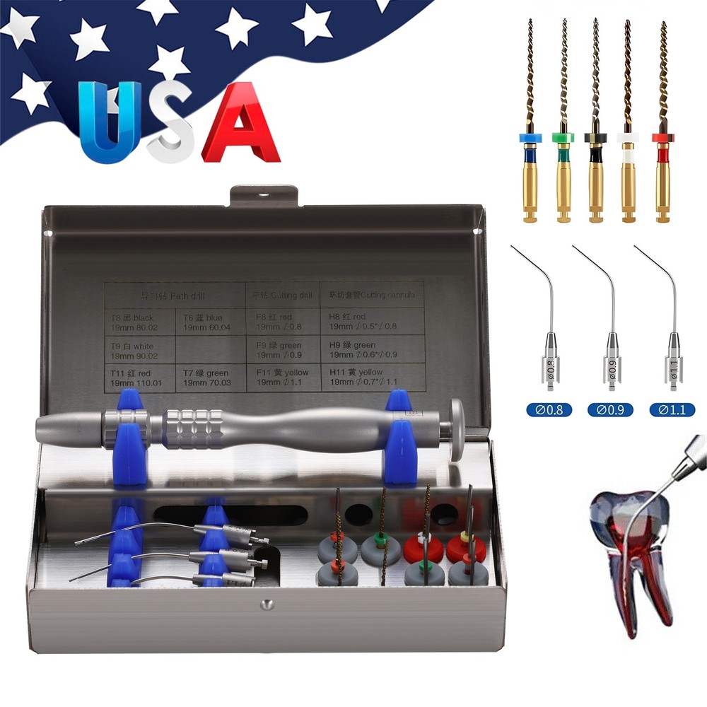 Dental Broken File Extractor Endodontic Removal System Kit Root Canal