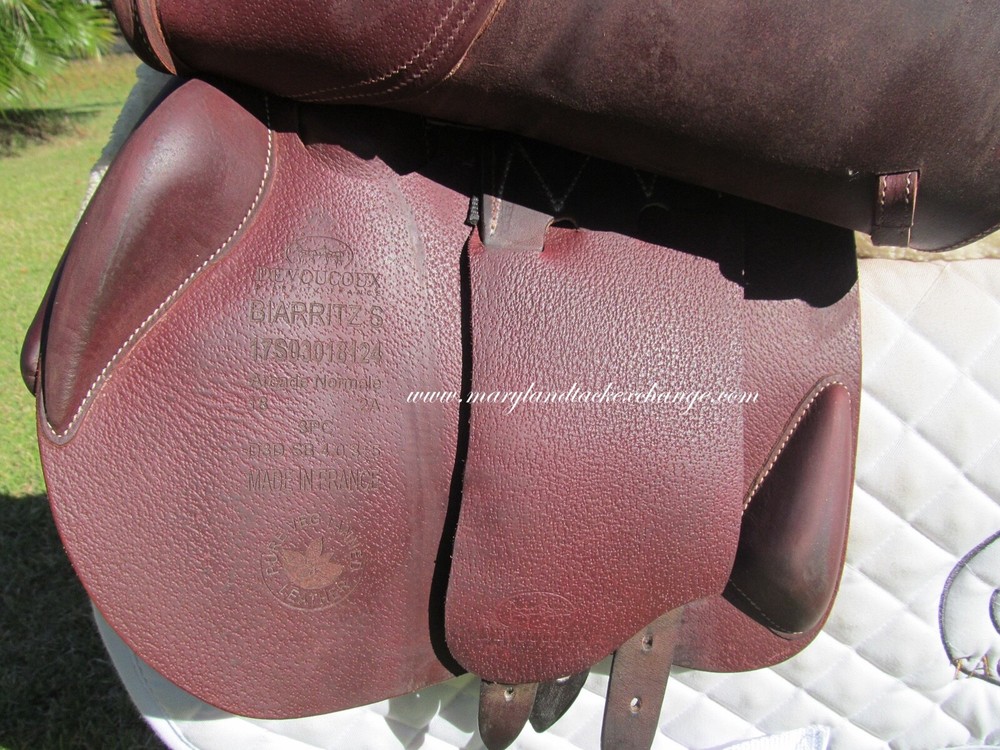 18" DEVOUCOUX BIARRITZ S close contact jumping saddle-2A FLAPS-2017 MODEL