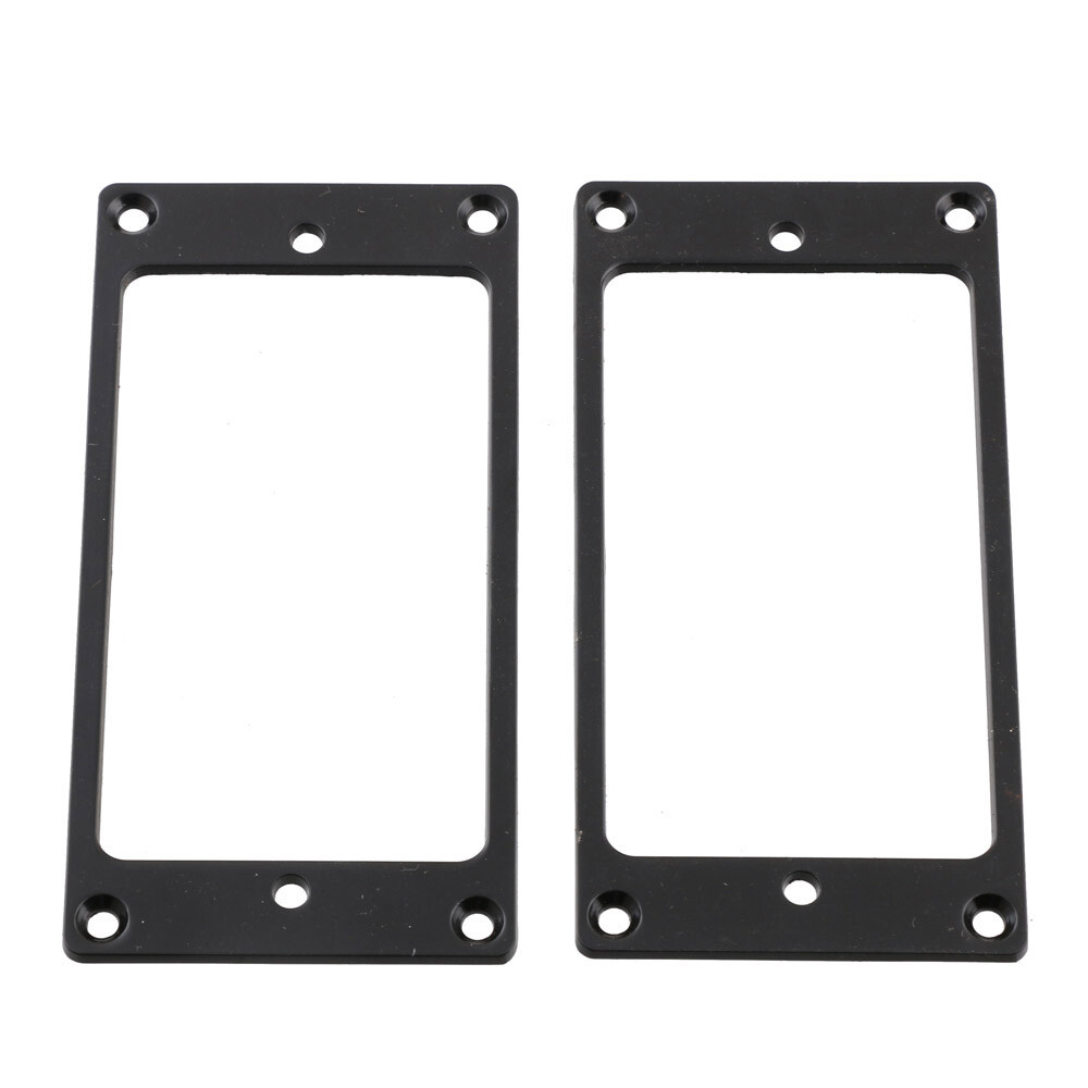 2PCS Black Flat Metal Humbucker Pickup Frame Mounting Ring