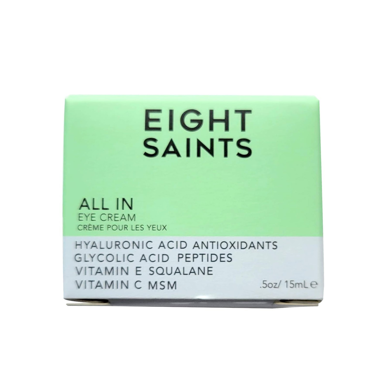 Eight Saints All-In Eye Cream, Natural & Organic Anti-Aging, Puffiness, Dark Cir