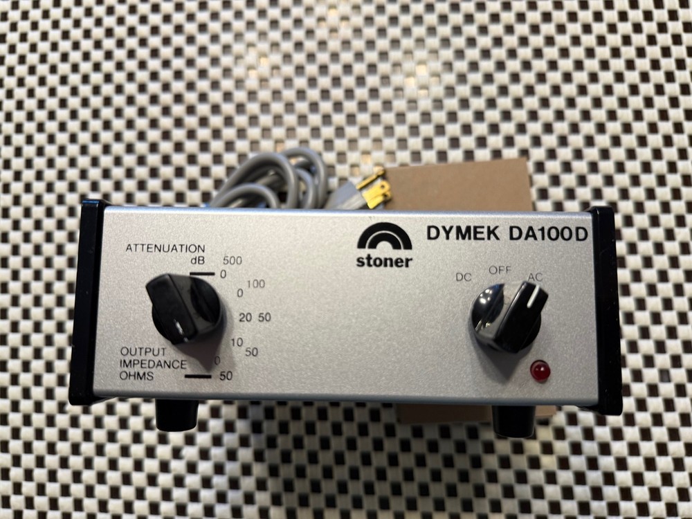 Three Dymek DA 100D antenna system indoor control units