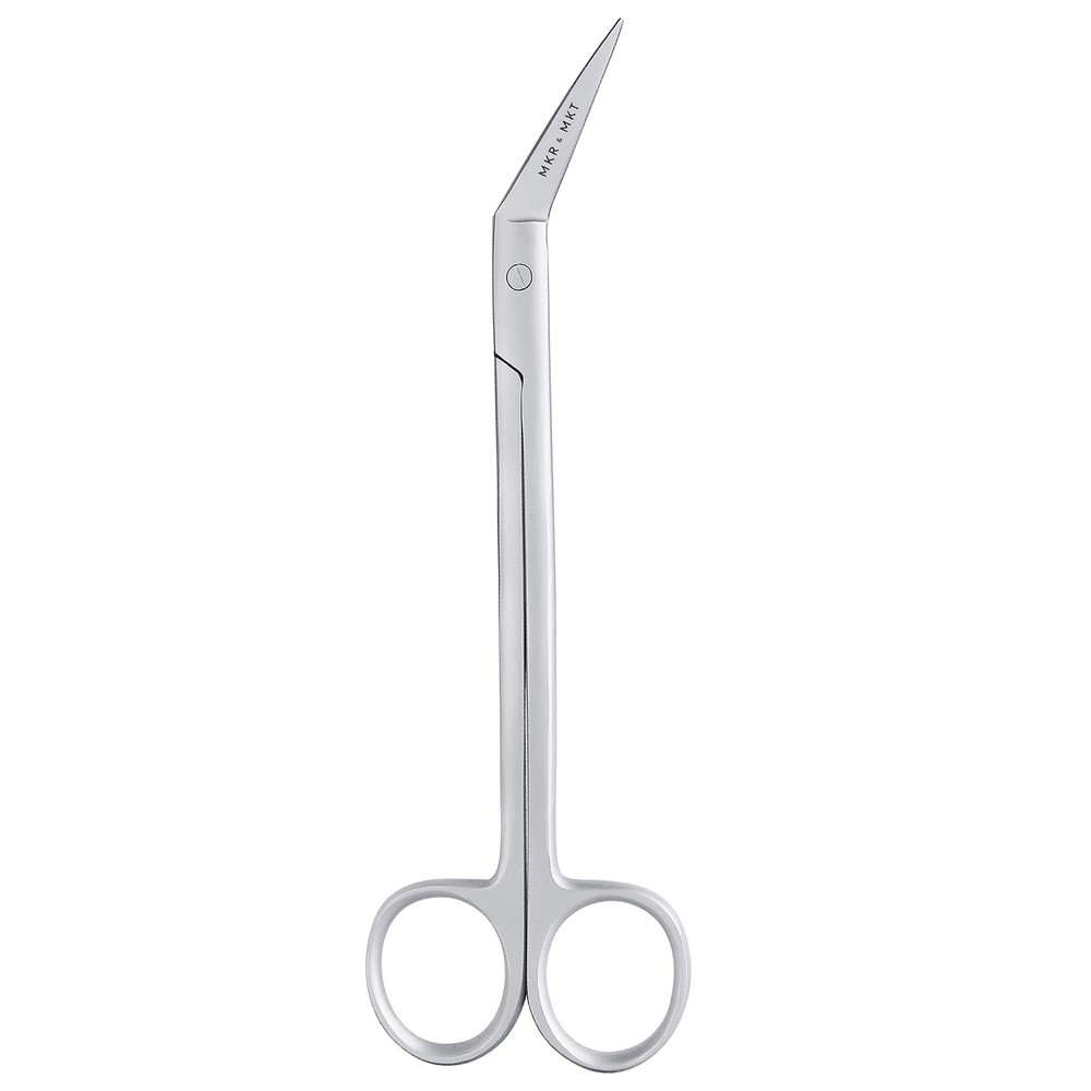 Applique Long Thin 6 Inch - Angled Offset Blade Scissors with Pouch Sleeve fo...