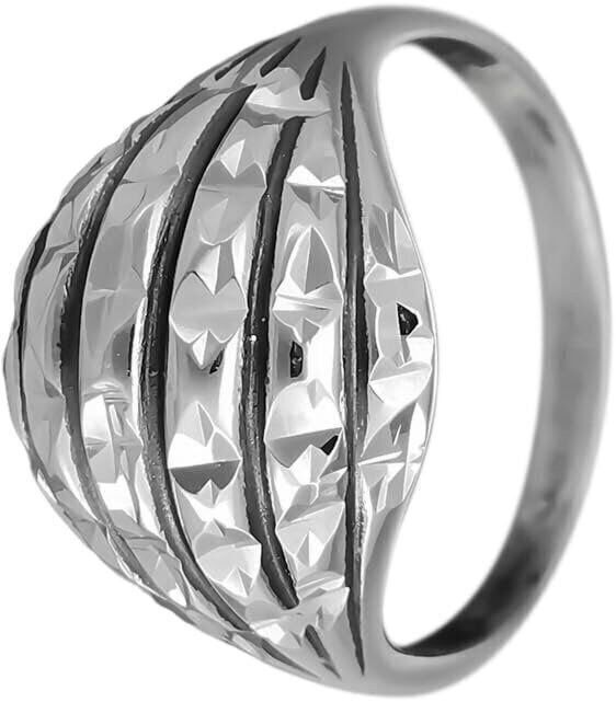 Size 7.75 - Diamond Cut Dome Ring