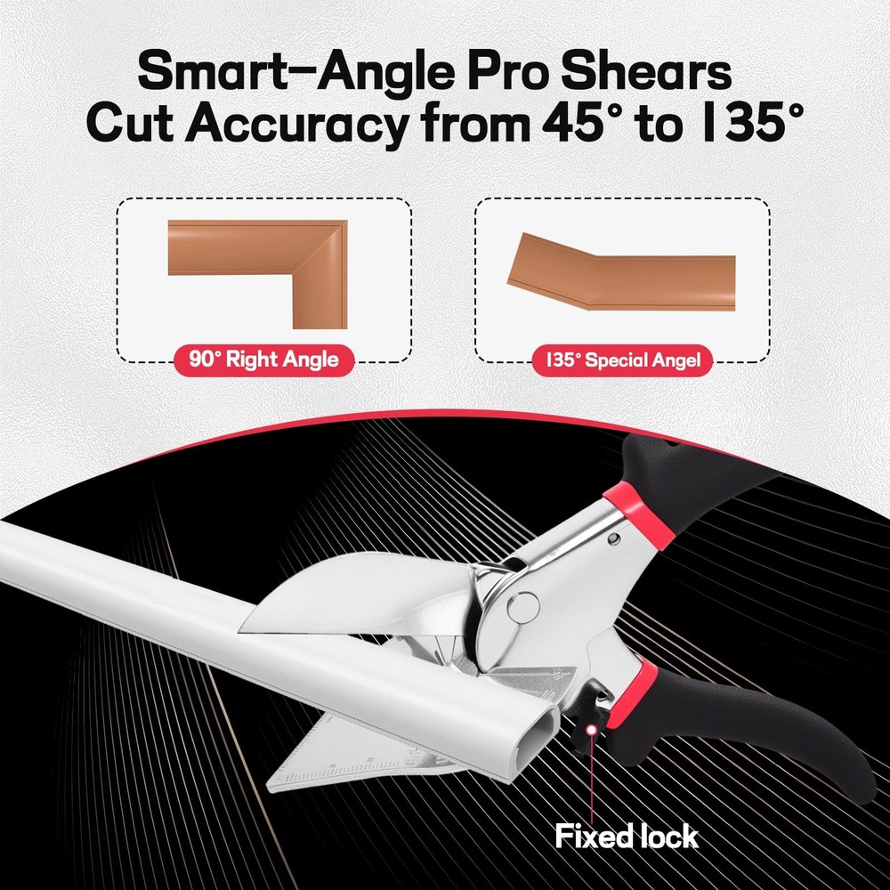 Multi Angle Miter Shears for Moulding and Trim, Quarter Round Cutting Tool fo...