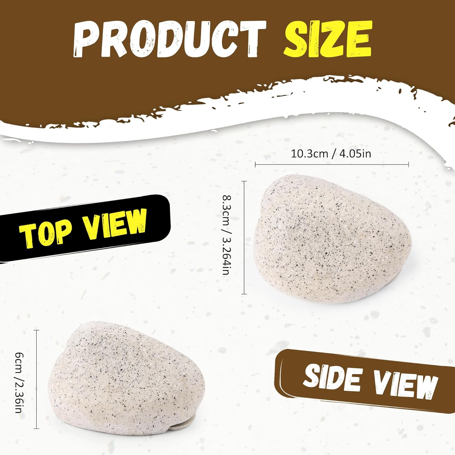 Fake Rock Key Hider Safe for Outdoor Garden or Yard, Large Size Fake Stone Hidde