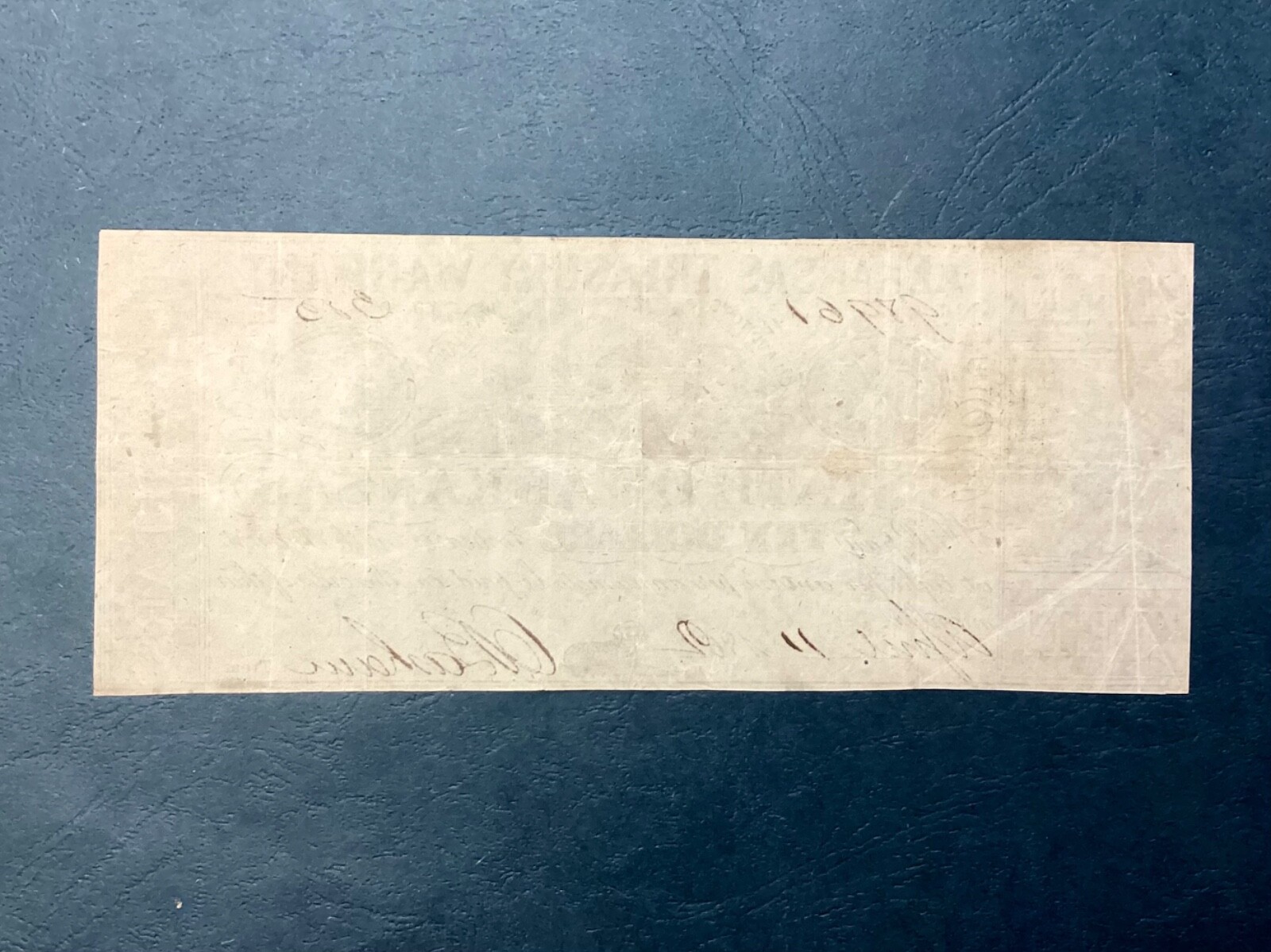 ~1862 State of Arkansas $10 Treasury Warrant - A Civil War Era Note