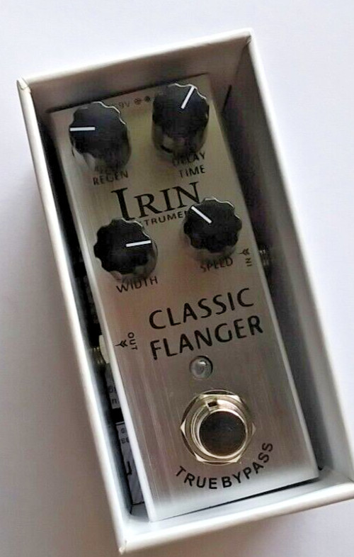 Irin Classic Flanger Guitar Effects Pedal Analog Sound WITH REAL KNOBS Open Box